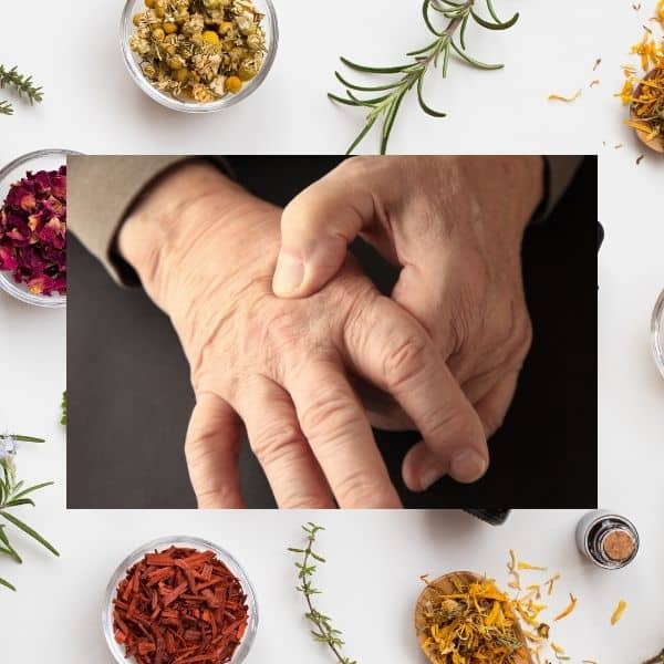 man gripping finger joints needing to relieve joint pain naturally