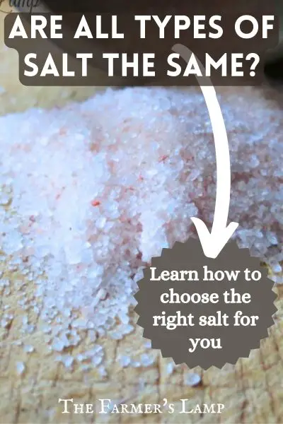 What's The Difference In The Types Of Salt? 