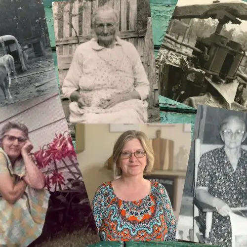 collage picture of my great grandmother my grandmother and me