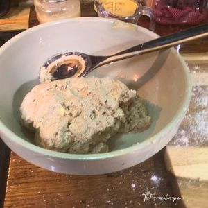 Spelt FLour Biscuits sm2 spelt flour biscuit dough in a stoneware bowl