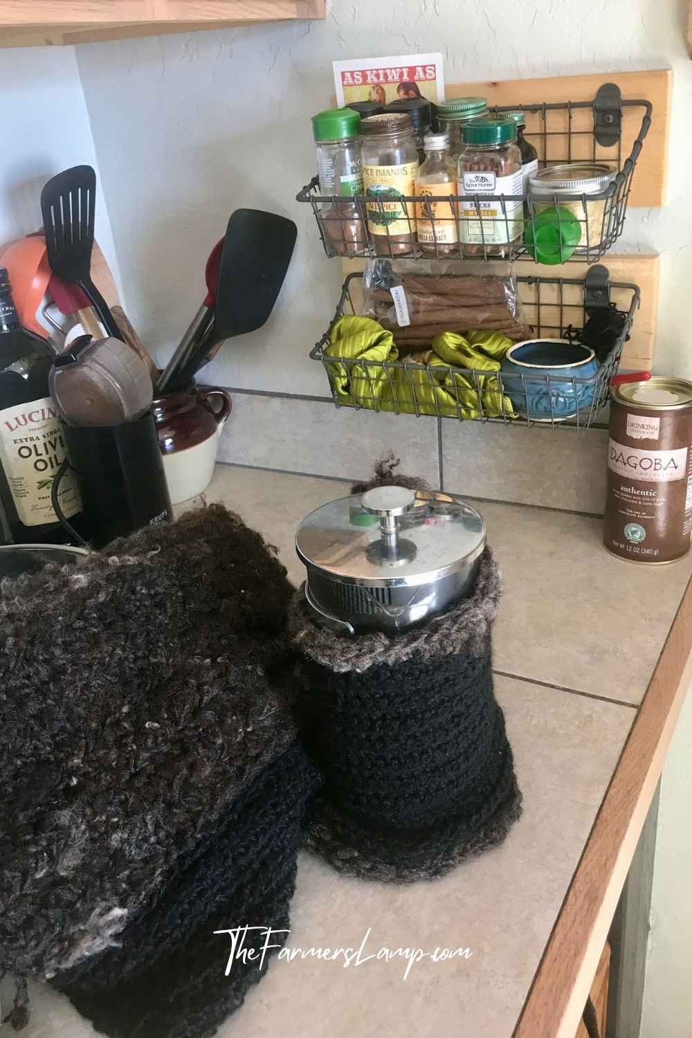 Urban Homesteading - Extra storage shelves over a kitchen counter